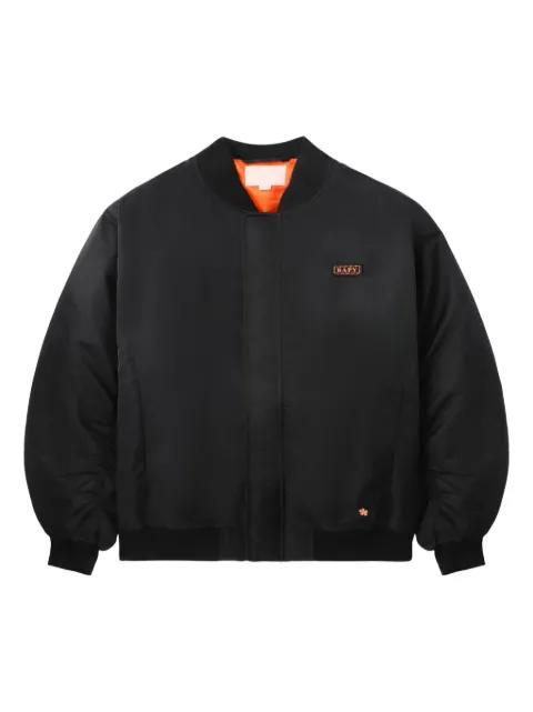 logo-patch bomber jacket by BAPE