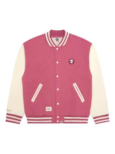 logo-patch bomber jacket by BAPE