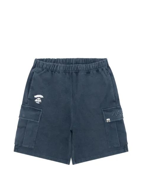 logo-patch cargo shorts by BAPE