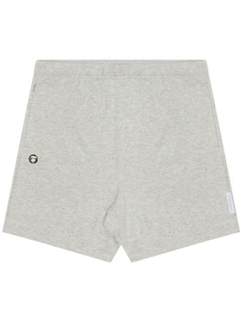 logo-patch elasticated-waist shorts by BAPE