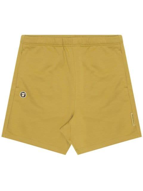 logo-patch elasticated-waist shorts by BAPE