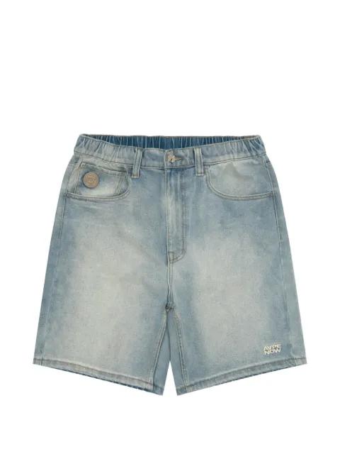 logo-patch embroidered shorts by BAPE