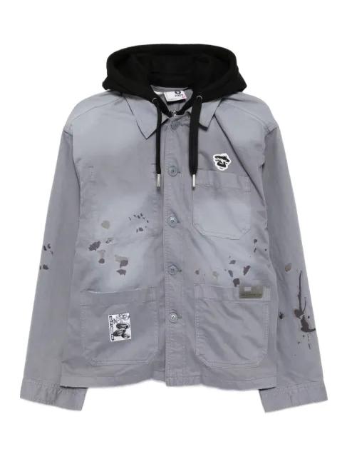 logo-patch jacket by BAPE