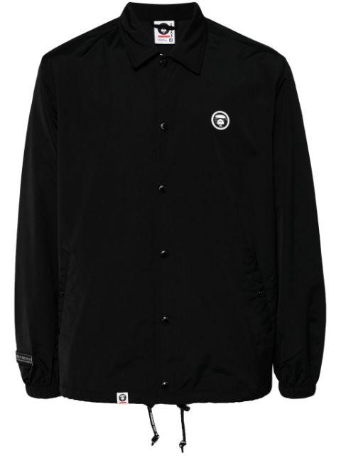 logo-patch long-sleeved jacket by BAPE