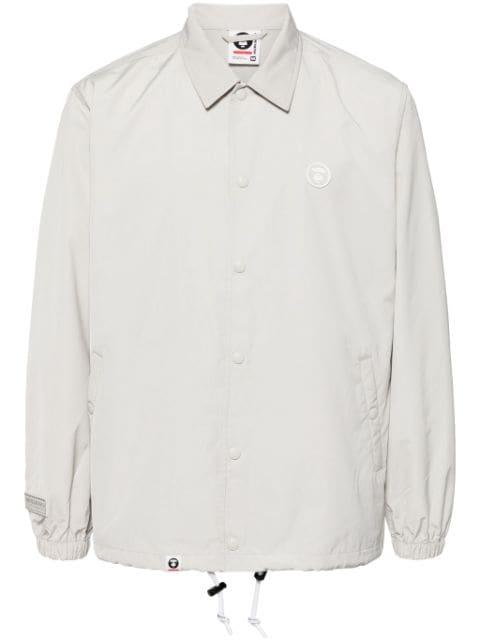 logo-patch long-sleeved jacket by BAPE
