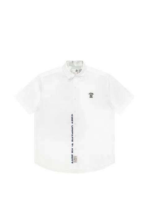 logo-patch short-sleeve shirt by BAPE