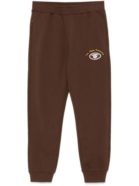 logo-patch track pants by BAPE