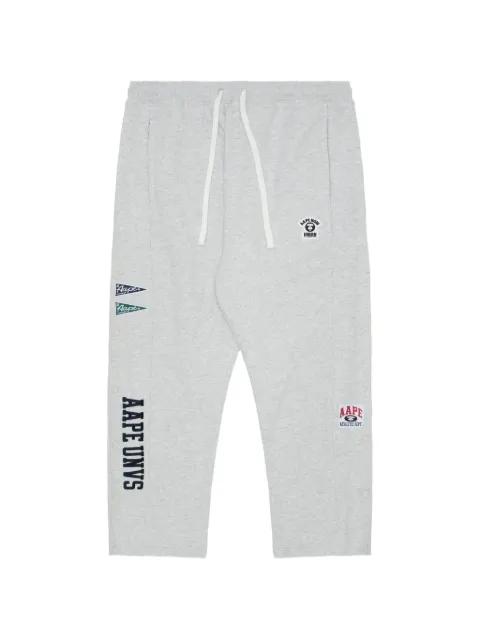 logo-patch track pants by BAPE