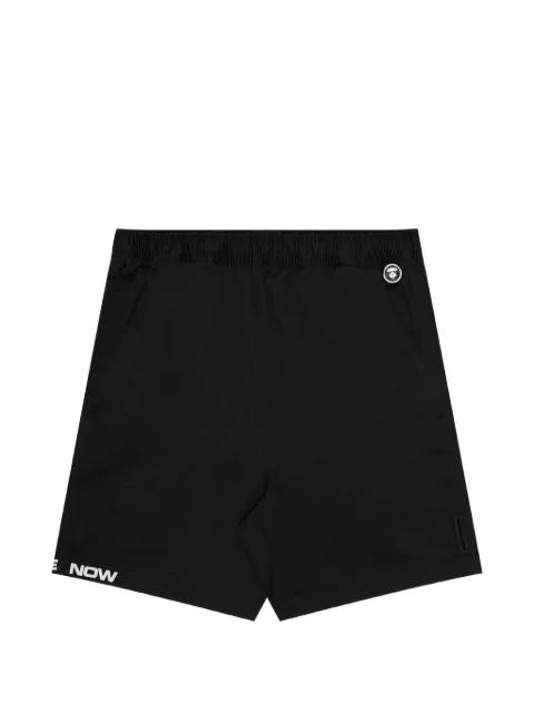logo-patch track shorts by BAPE