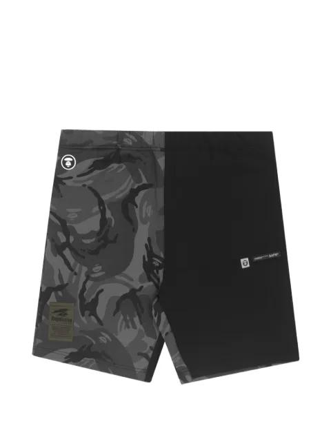 logo-patch track shorts by BAPE