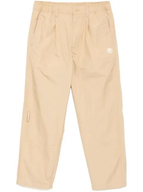 logo-patch trousers by BAPE