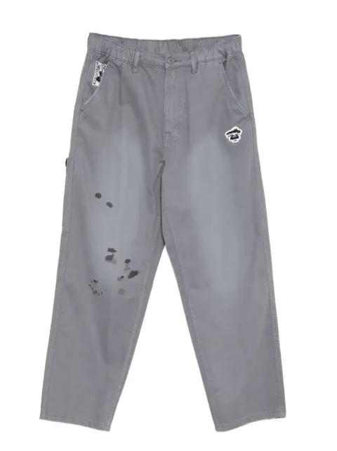 logo-patch trousers by BAPE