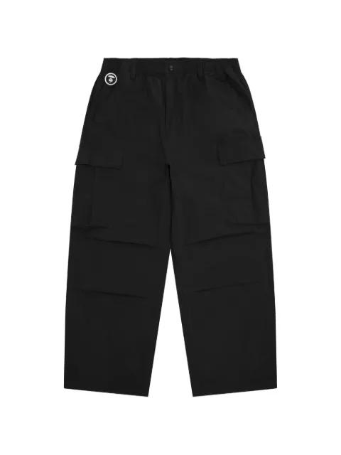 logo-patch trousers by BAPE