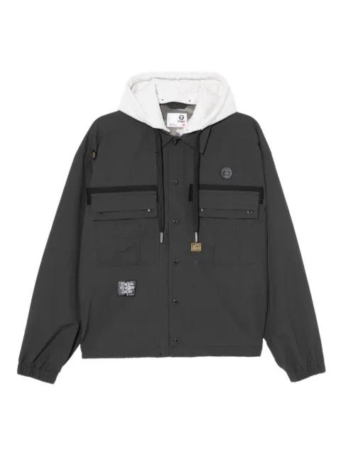 logo-patched jacket by BAPE