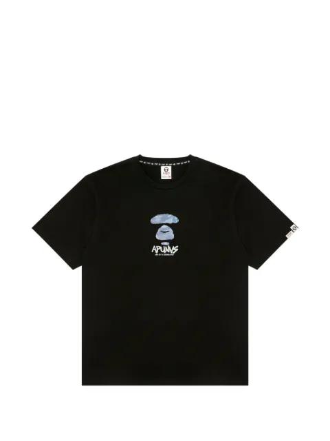 logo-print T-shirt by BAPE