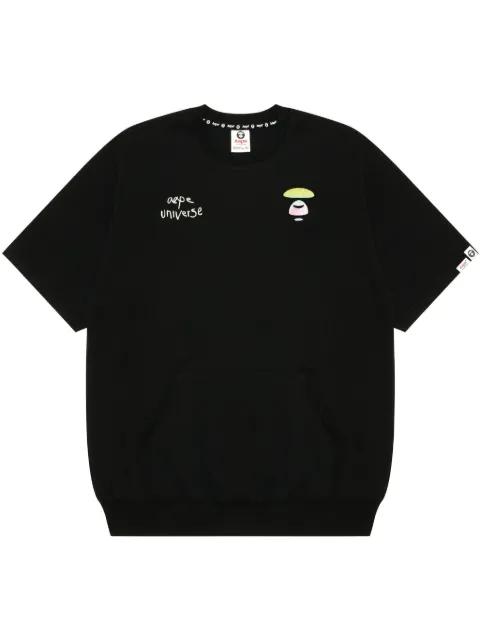 logo-print T-shirt by BAPE