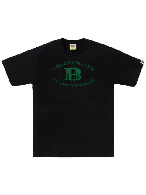 logo-print T-shirt by BAPE