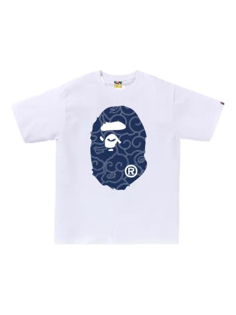 logo-print T-shirt by BAPE
