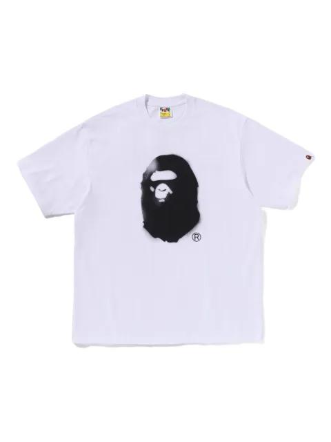 logo-print T-shirt by BAPE