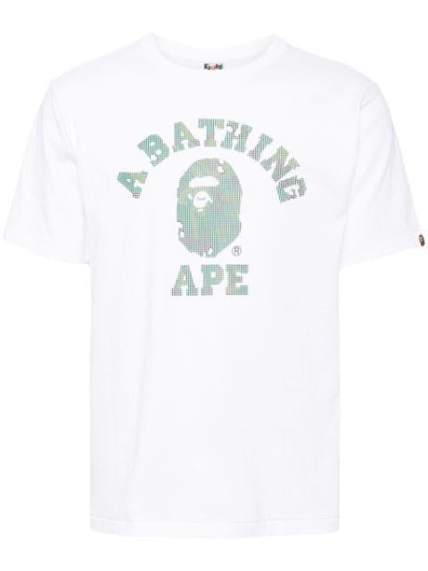 logo print T-shirt by BAPE