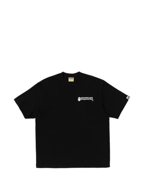 logo-print T-shirt by BAPE