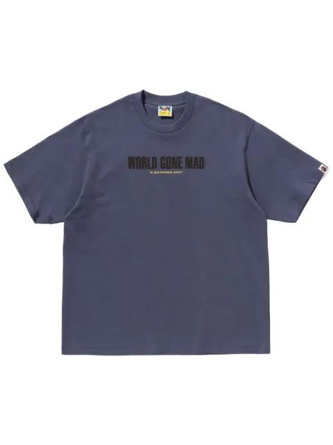 logo-print T-shirt by BAPE