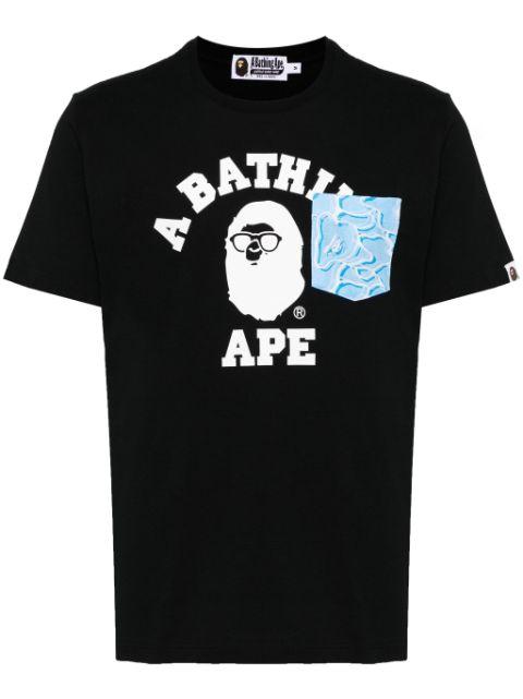 logo print T-shirt by BAPE