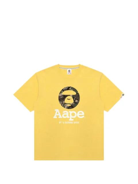 logo-print T-shirt by BAPE