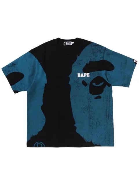logo-print T-shirt by BAPE