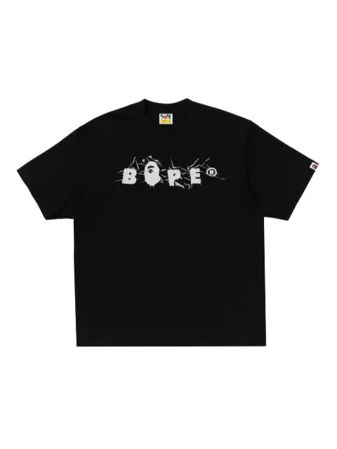 logo-print T-shirt by BAPE