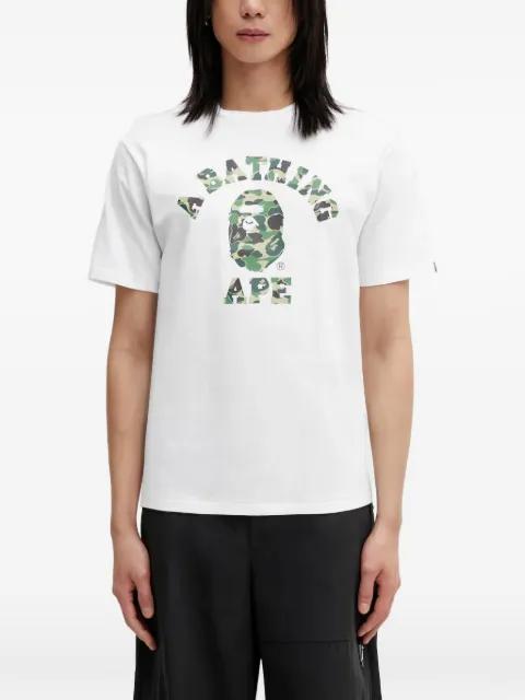 logo-print T-shirt by BAPE