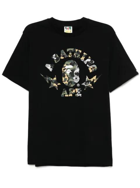 logo-print T-shirt by BAPE