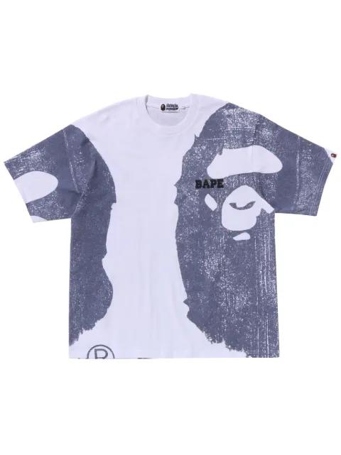 logo-print T-shirt by BAPE