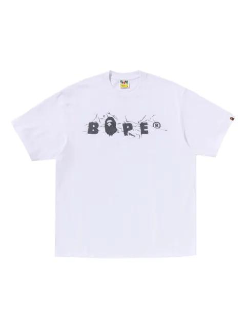 logo-print T-shirt by BAPE