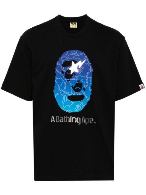 logo print T-shirt by BAPE
