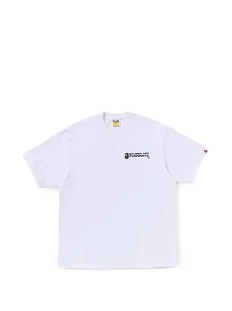 logo-print T-shirt by BAPE