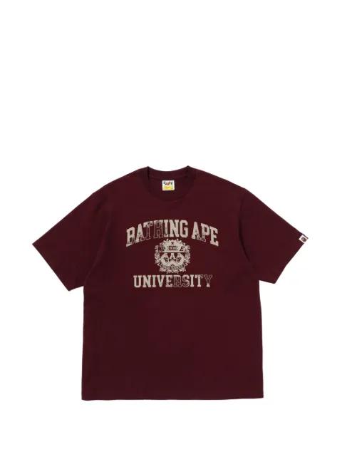 logo-print T-shirt by BAPE