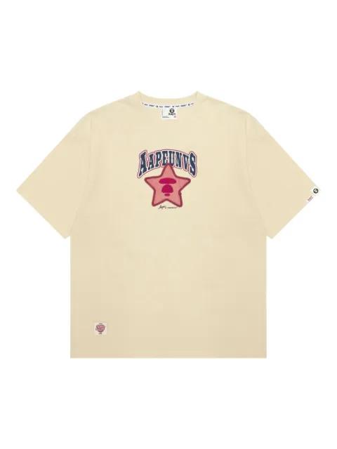 logo-print T-shirt by BAPE