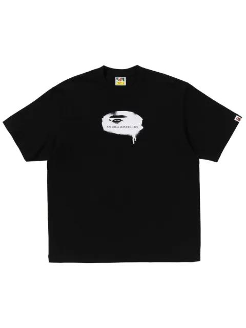logo-print T-shirt by BAPE