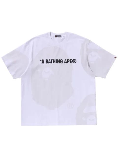 logo-print T-shirt by BAPE