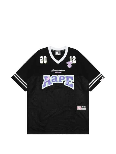 logo-print T-shirt by BAPE