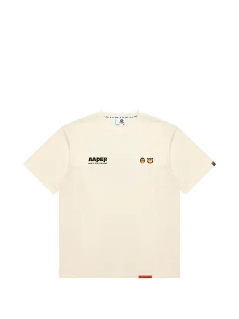 logo-print T-shirt by BAPE