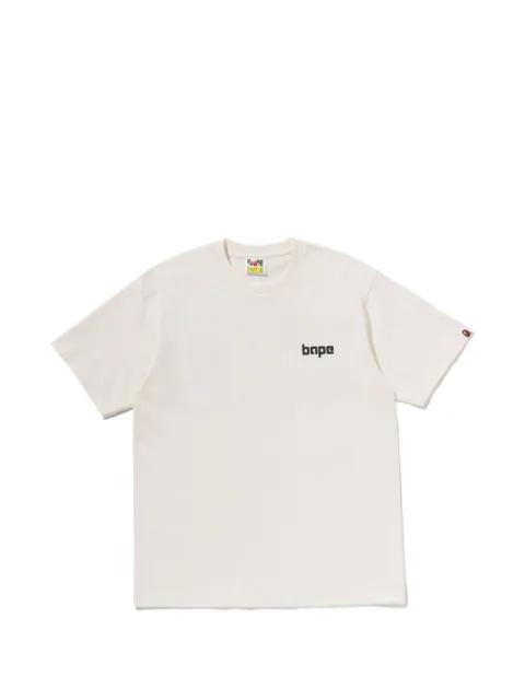 logo-print T-shirt by BAPE