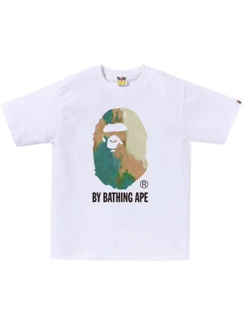 logo-print T-shirt by BAPE