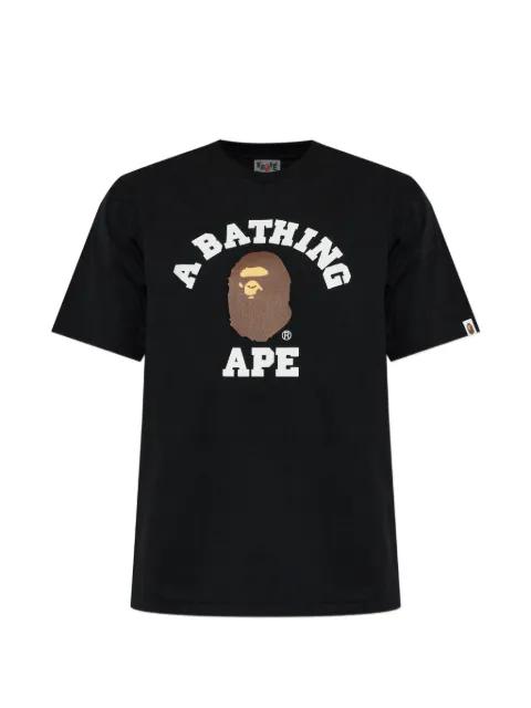 logo-print T-shirt by BAPE