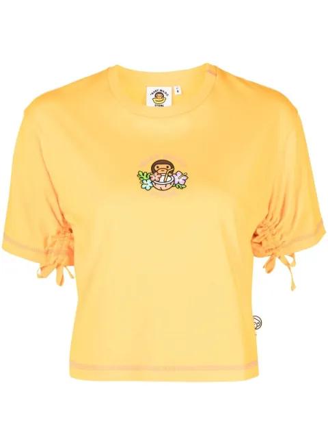 logo-print T-shirt by BAPE