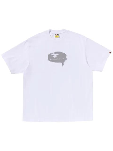 logo-print T-shirt by BAPE