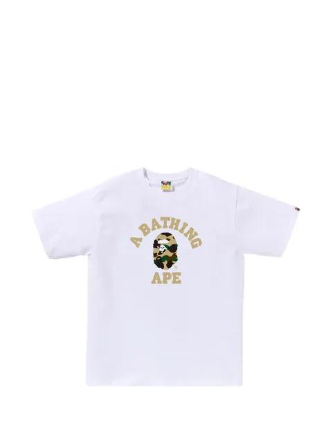 logo-print T-shirt by BAPE