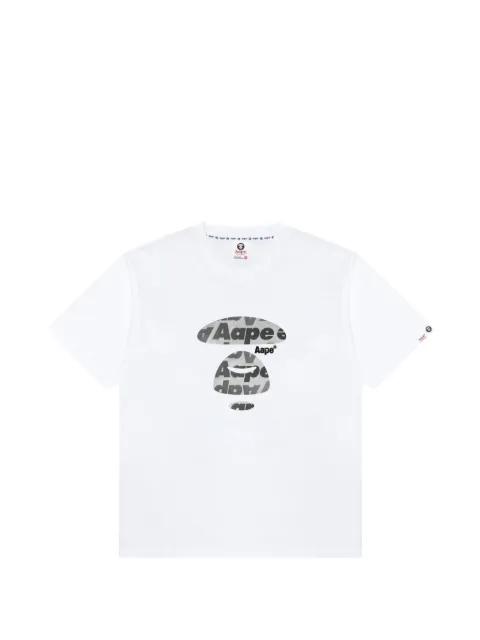 logo print T-shirt by BAPE