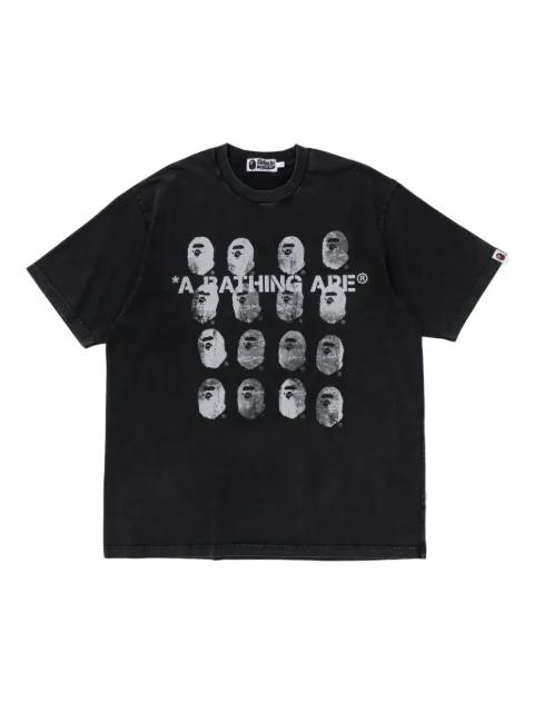 logo-print T-shirt by BAPE